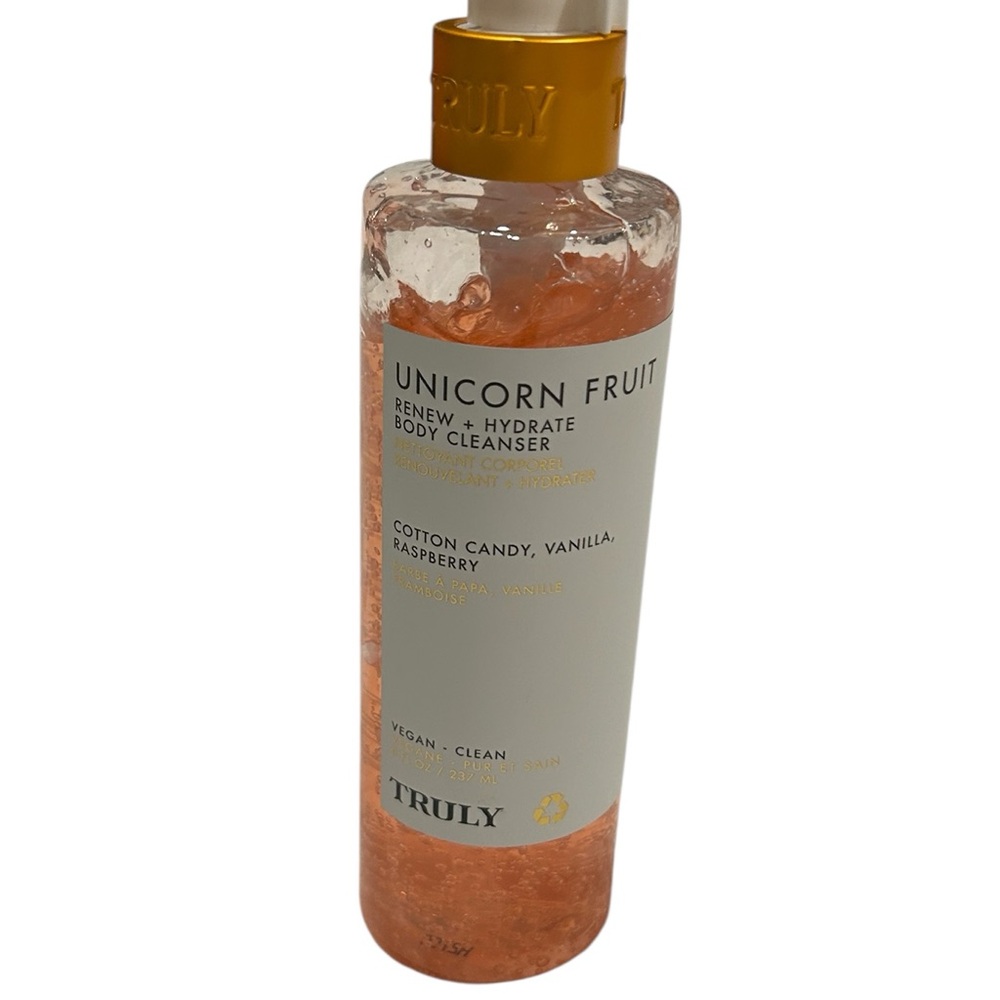TRULY Unicorn Fruit Body Cleanser with Pink and Gold Accents